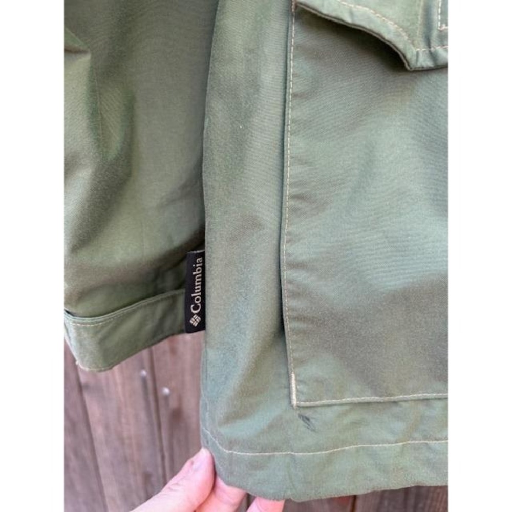Vintage Columbia Convert Sportswear Jacket Mens Large Olive Green Hooded Jacket - Picture 6 of 6